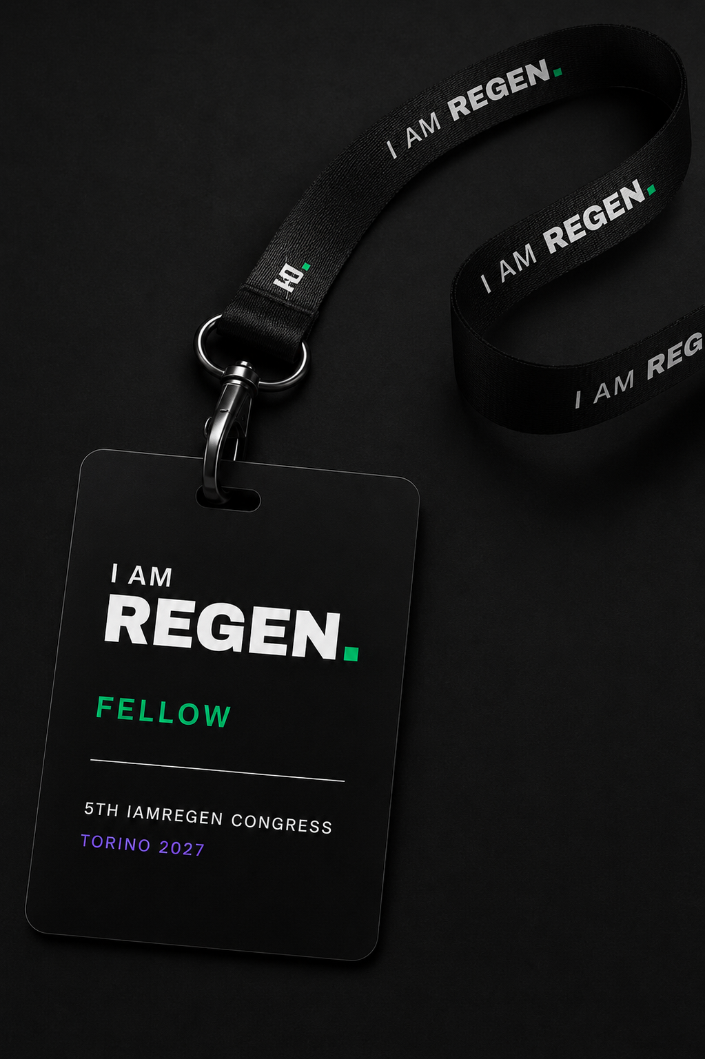 I AM Regen. Member ID congress lanyard